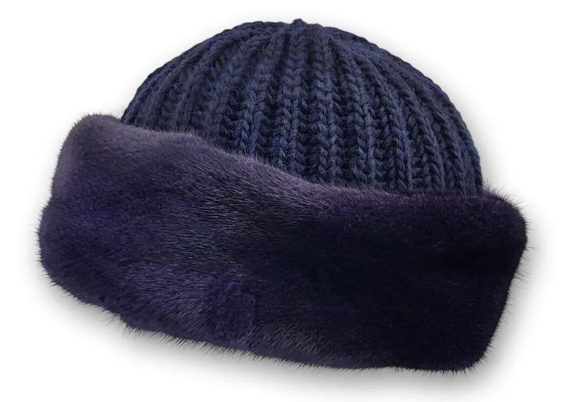 632-683/21-21 Hat - Mink - Accesories - Blue (Hue)