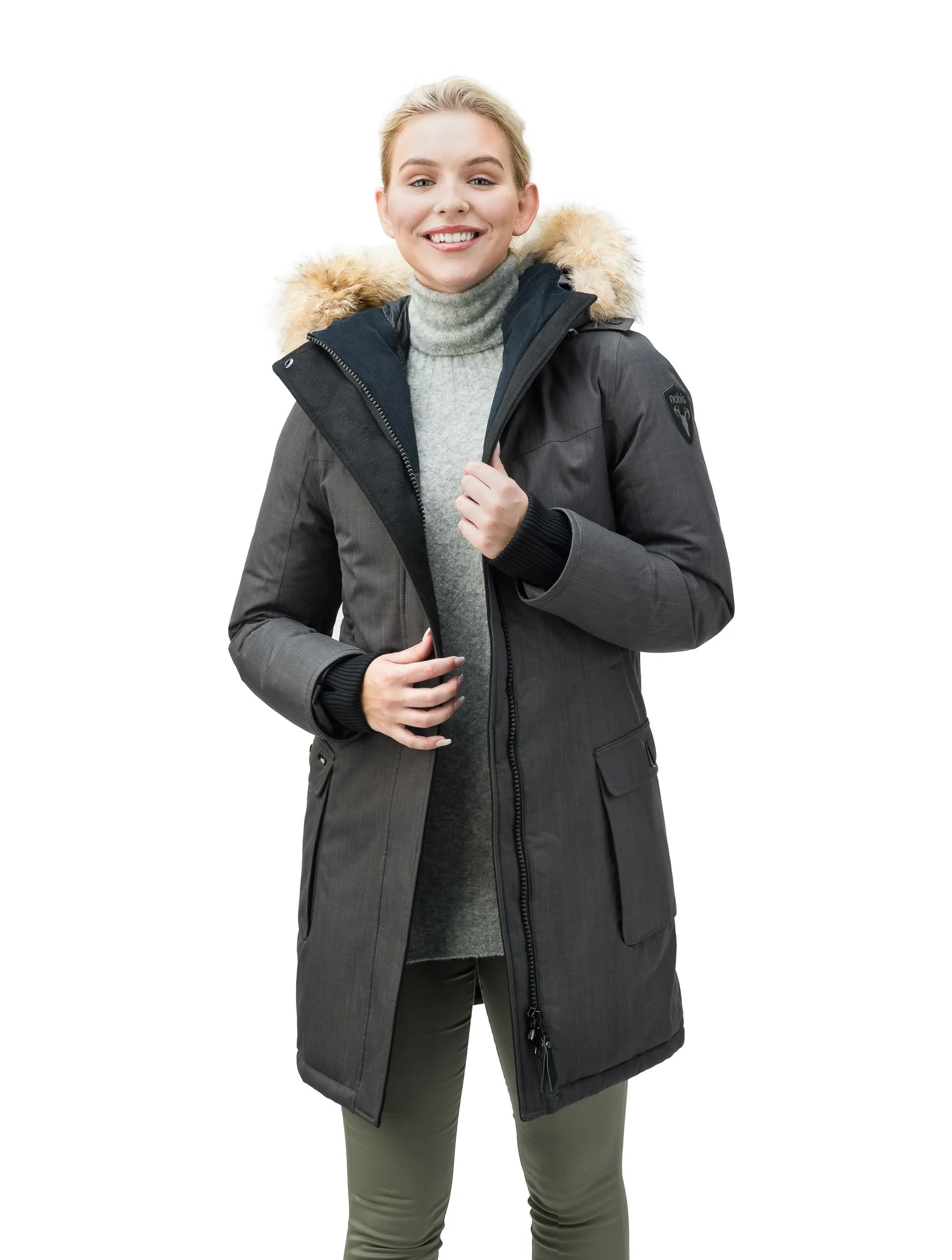 Abby Women's Thigh Length Parka