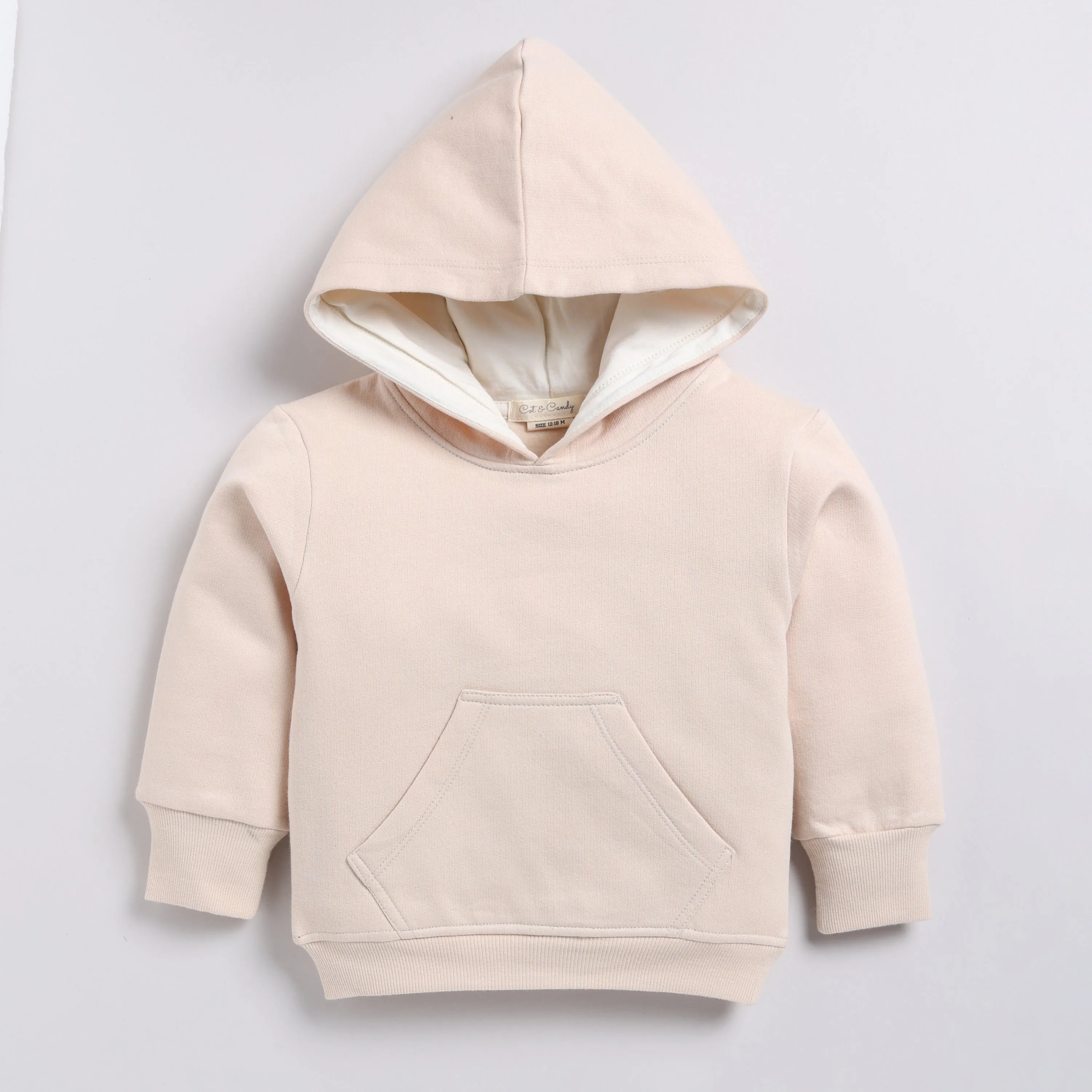 Almond Organic Fleece Hoodie & Jogger Set