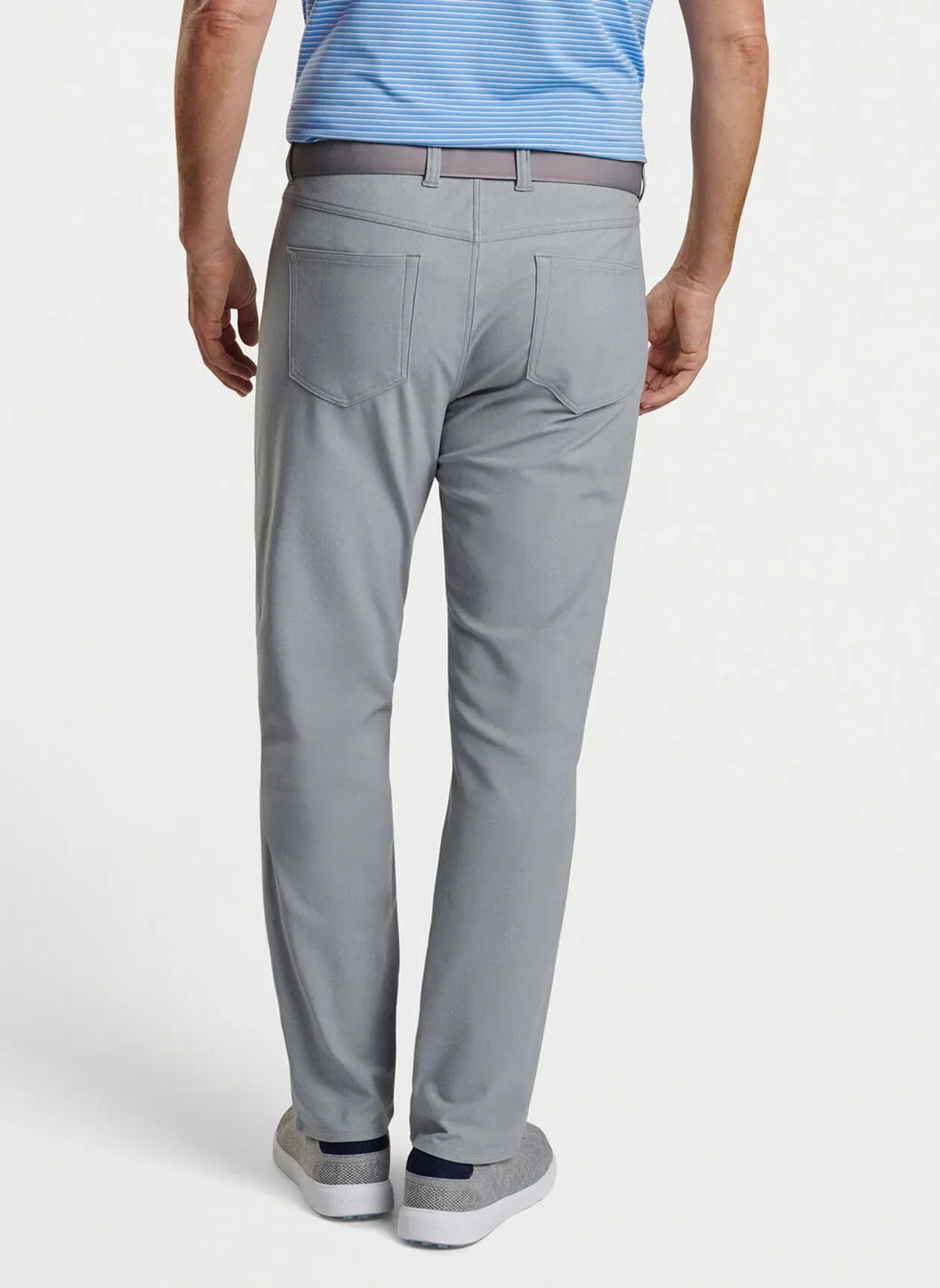 Brevard Performance Flannel Five-Pocket Pant in Gale Grey by Peter Millar