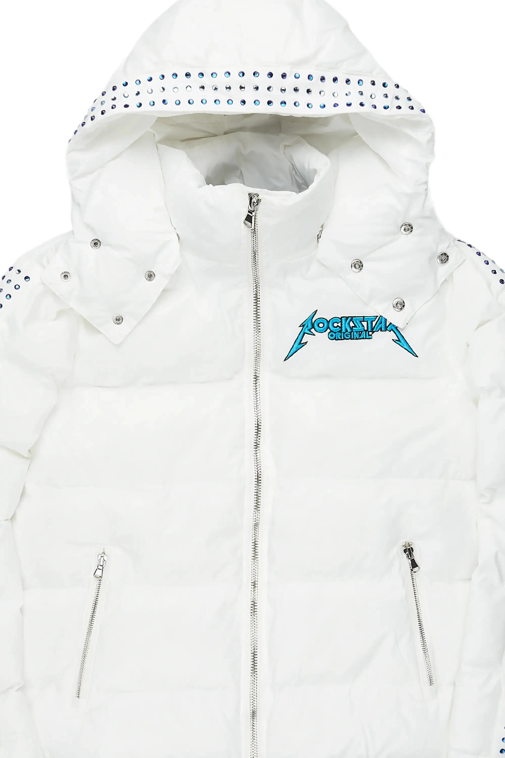 Brink White Heavy Puffer Jacket