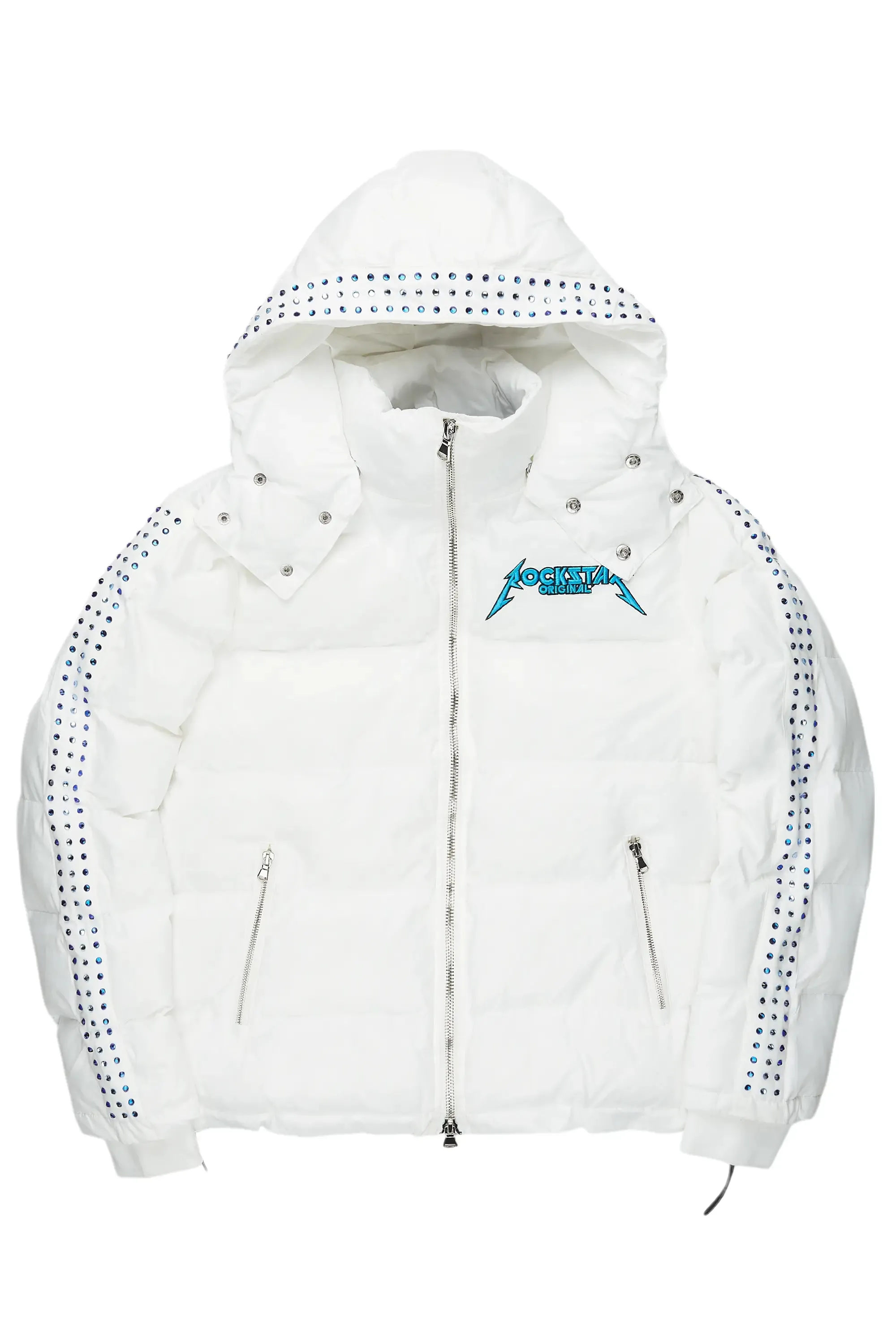 Brink White Heavy Puffer Jacket