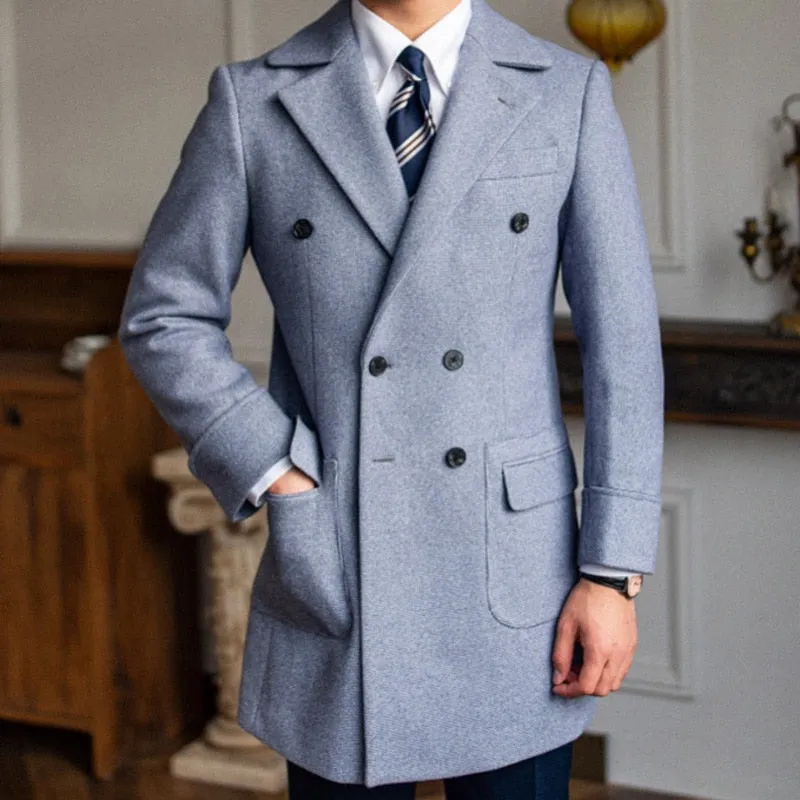 British Retro Tweed Wool Coat