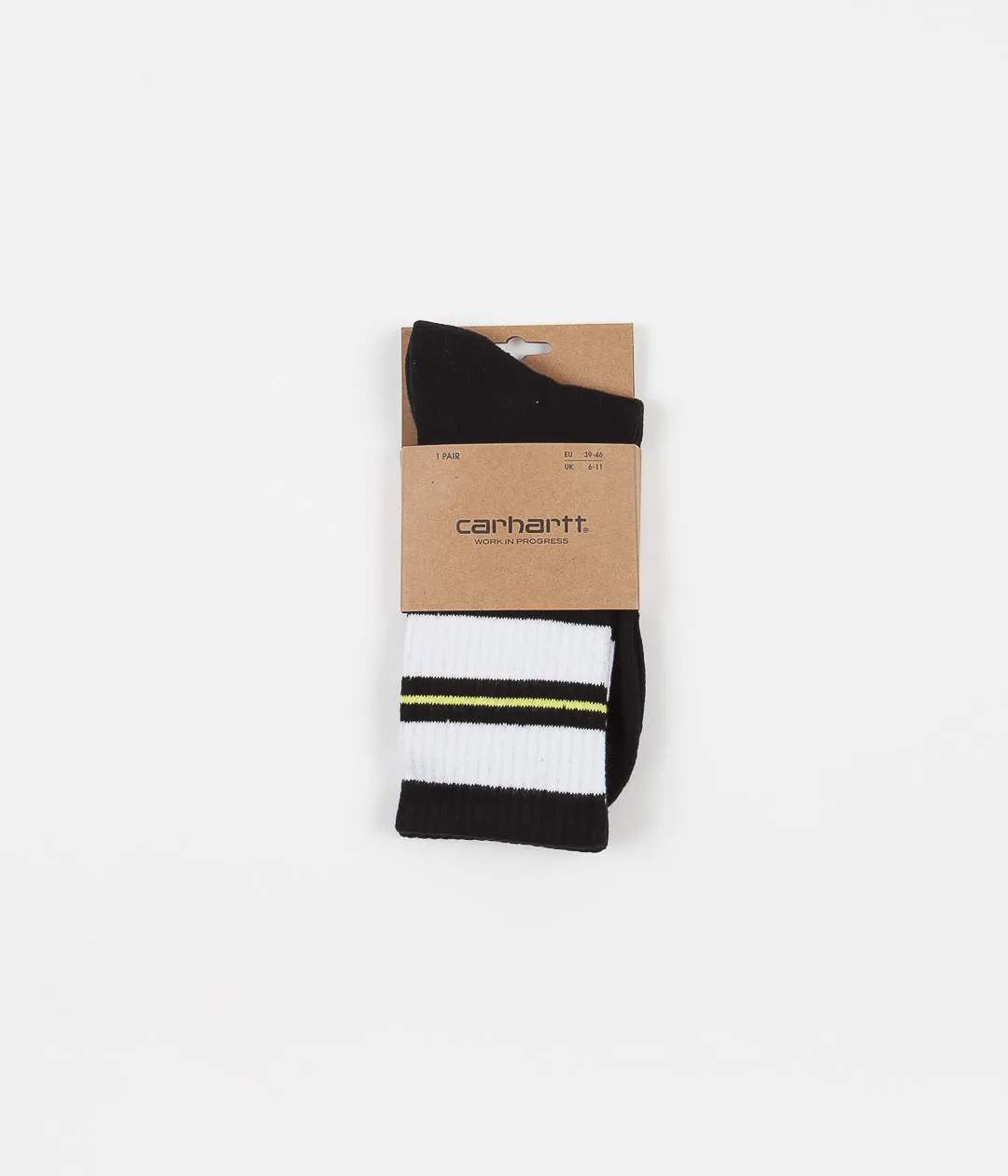 Carhartt Norwood Socks - Black / White / Lime