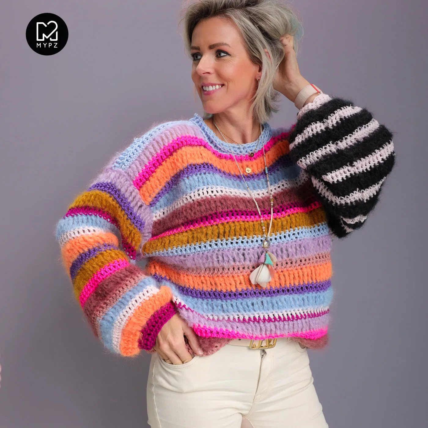 Chunky Mohair-Merino Pullover Sundays