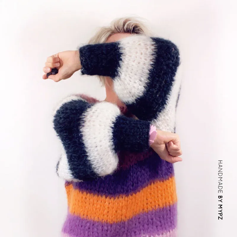 Crochet Kit – MYPZ Big Mohair Pullover Roxy (ENG-NL)