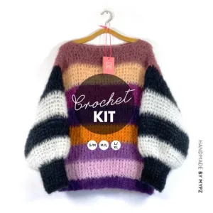 Crochet Kit – MYPZ Big Mohair Pullover Roxy (ENG-NL)