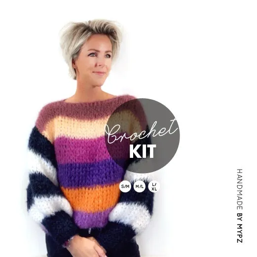 Crochet Kit – MYPZ Big Mohair Pullover Roxy (ENG-NL)