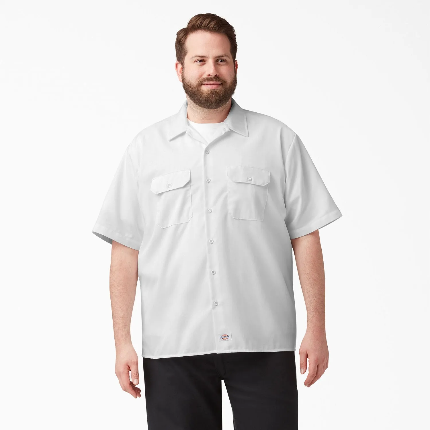 Dickies Men's Short Sleeve Work Shirt_White