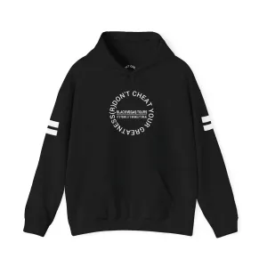 DONT CRC White Black Vegas Tours Logo  Cozy Unisex Heavy Blend™ Hooded Sweatshirt - Perfect for Chill Days and Gatherings