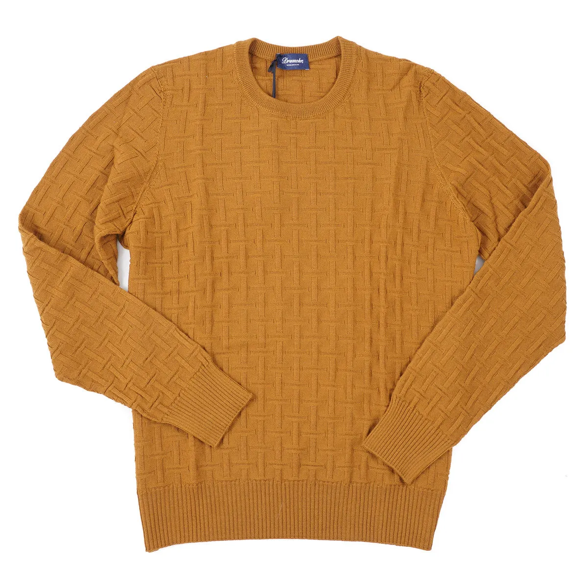 Drumohr Basket Knit Merino Wool Sweater