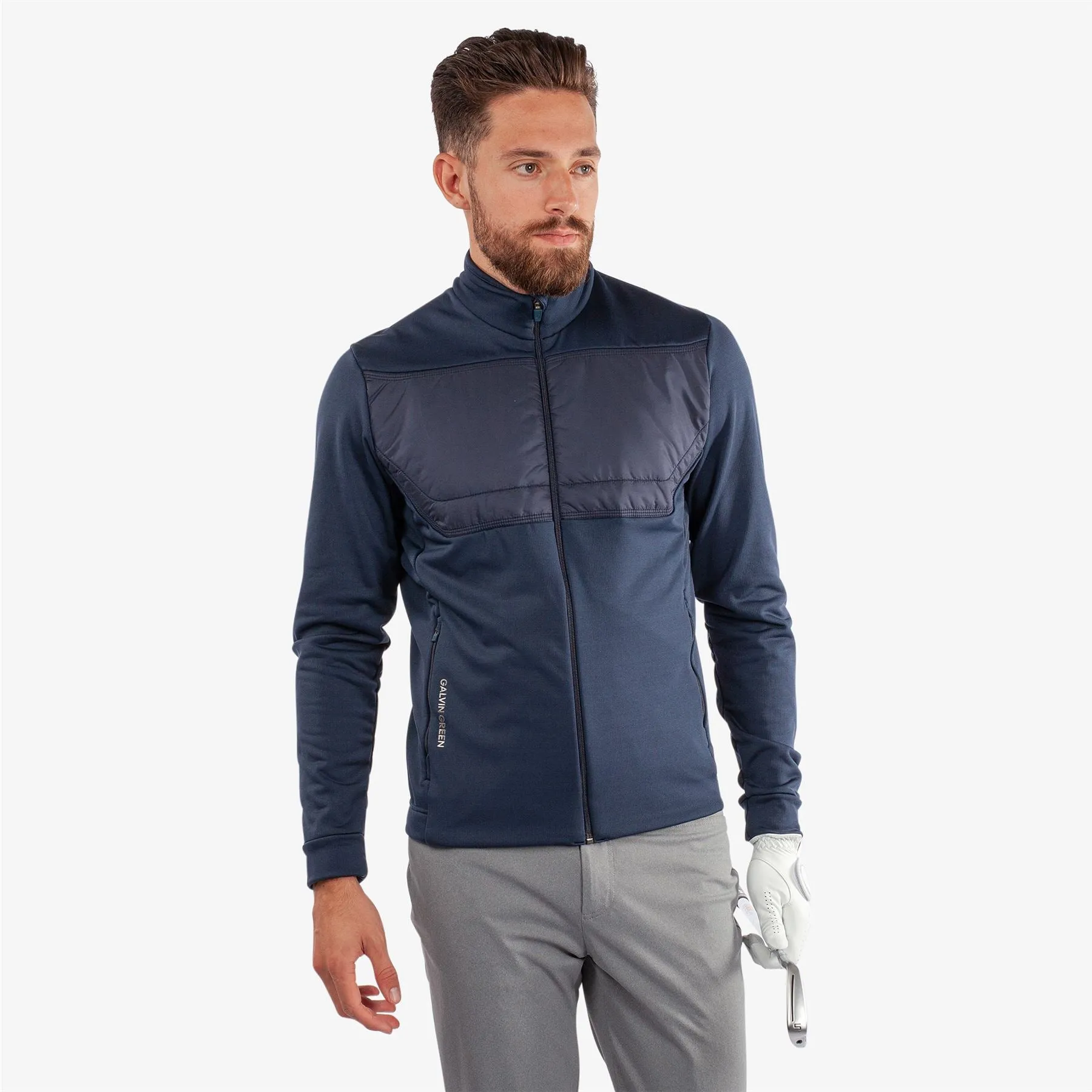 Dylan Insula Full Zip Hybrid Jacket Navy - AW24