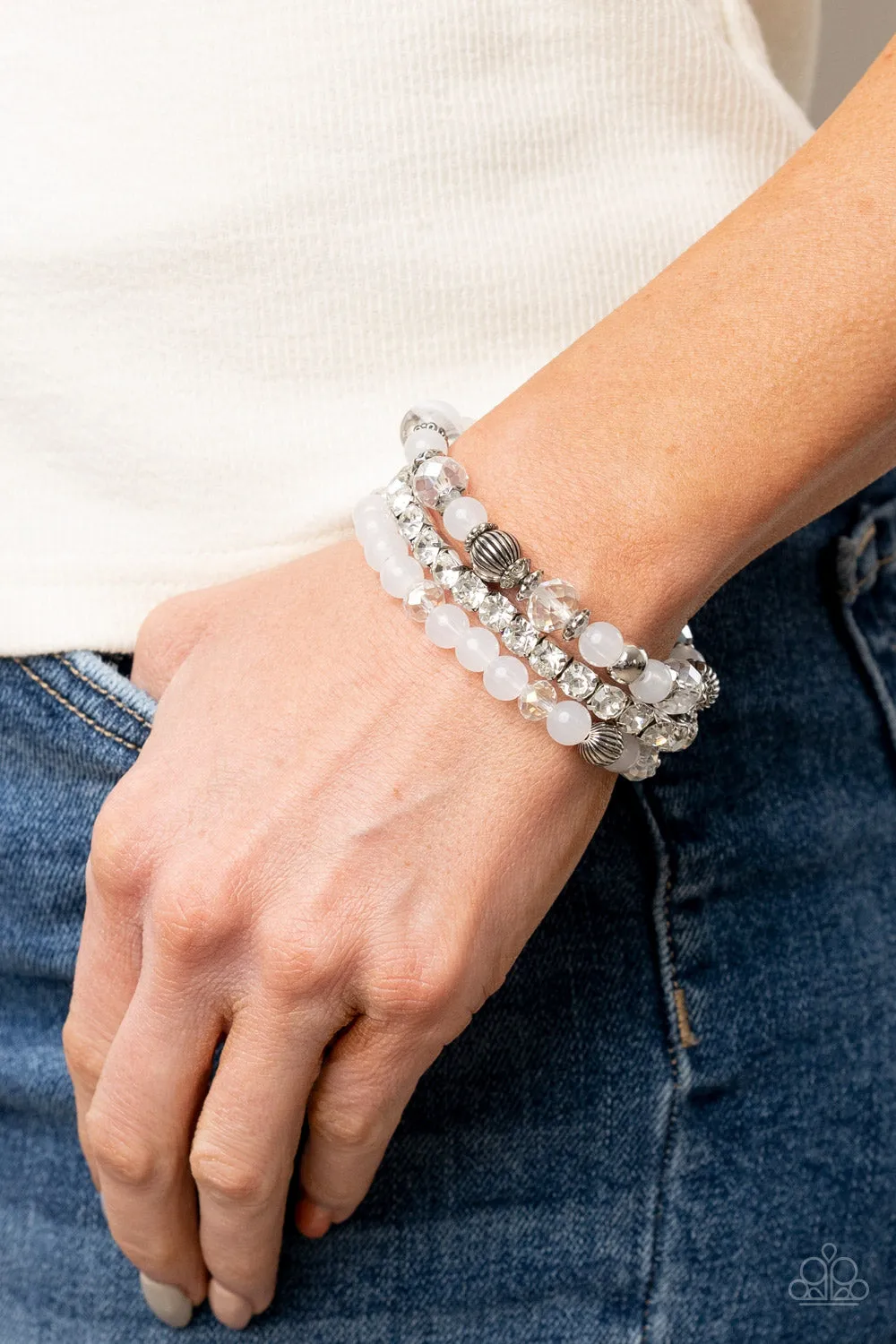 Ethereal Etiquette White-Bracelet