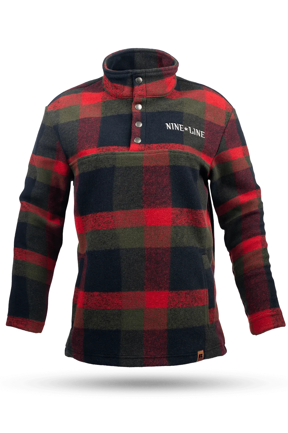 Flannel Snap Pullover