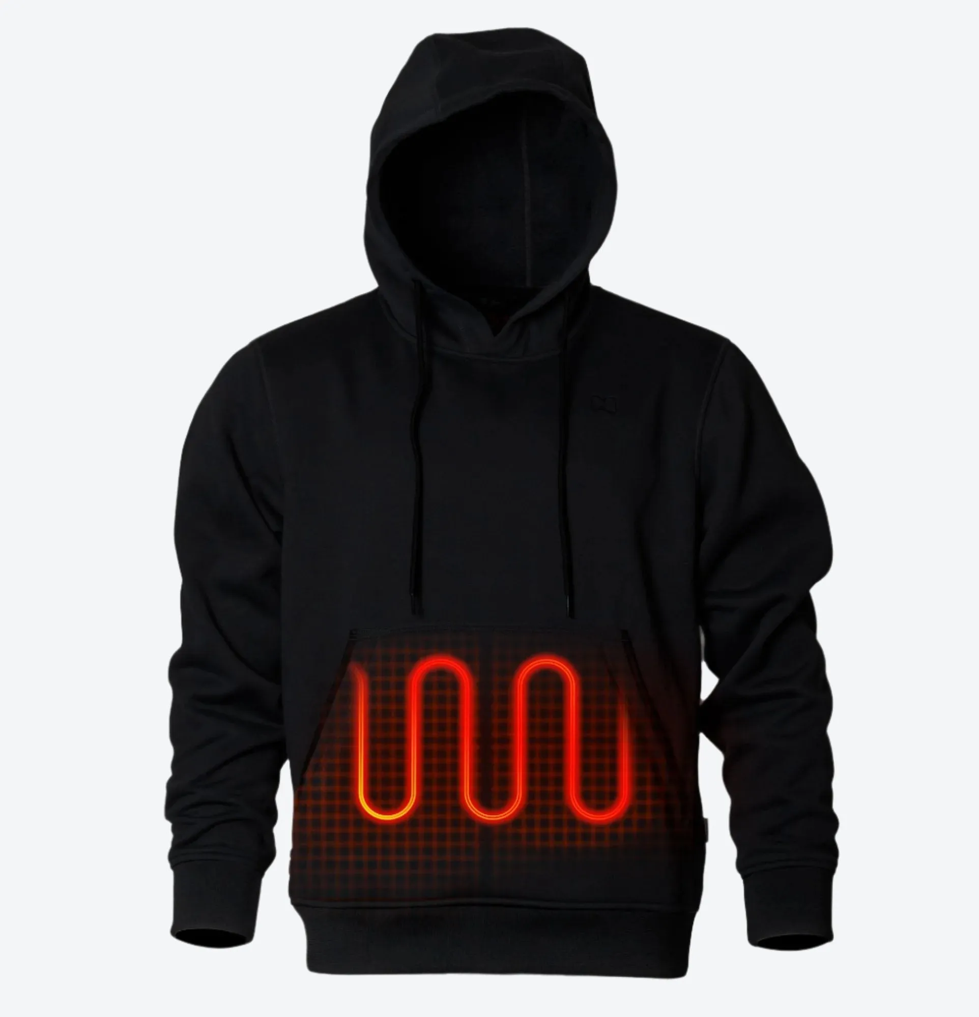 Heated Pullover Hoodie with Handwarmer Pockets Men's