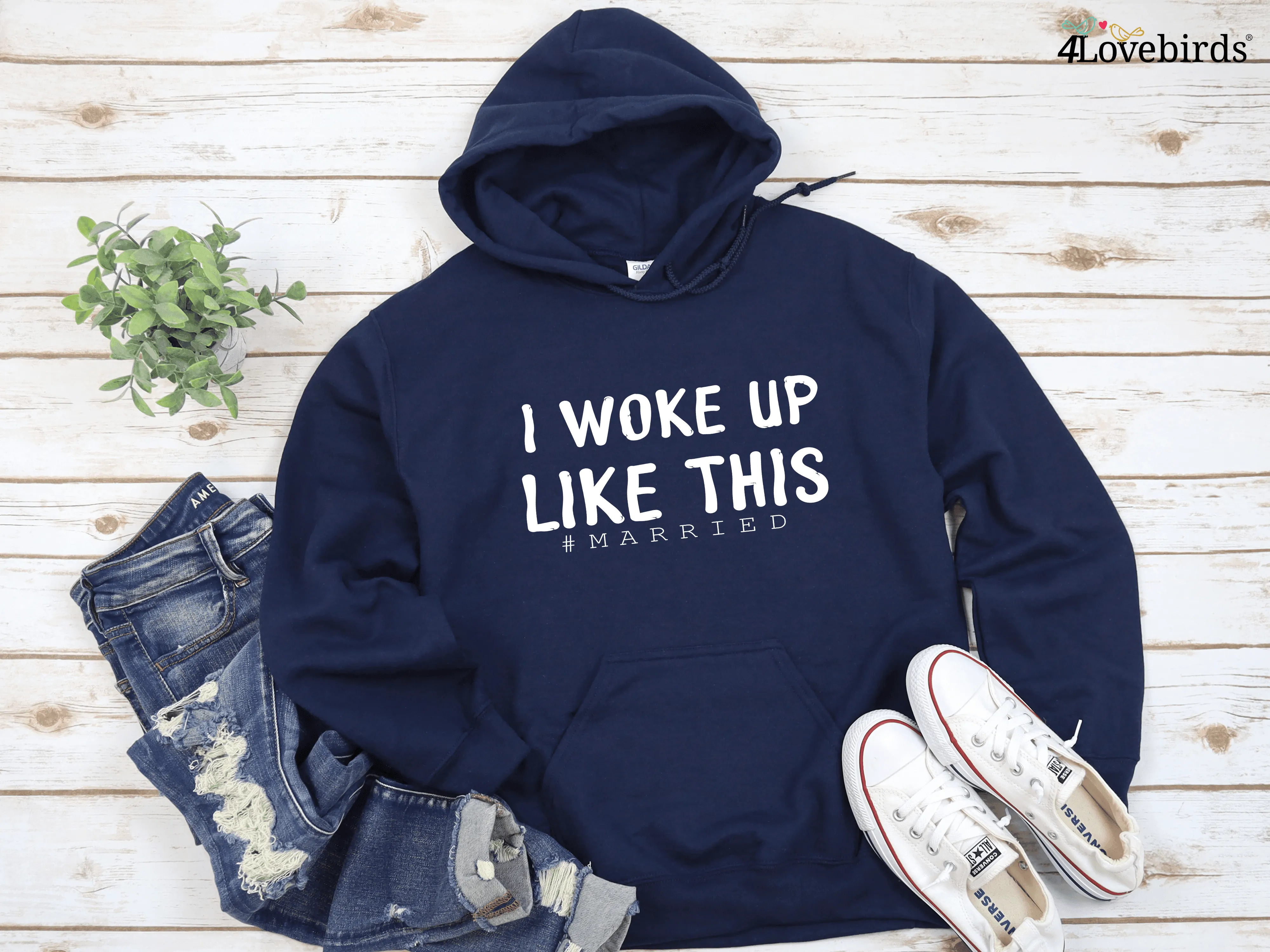 Honeymoon Hoodies, I Woke Up Like This, #married, Honeymoon Sweatshirt for Couples, Just Married Shirts, Mr and Mrs Shirts, Newlywed Shirts