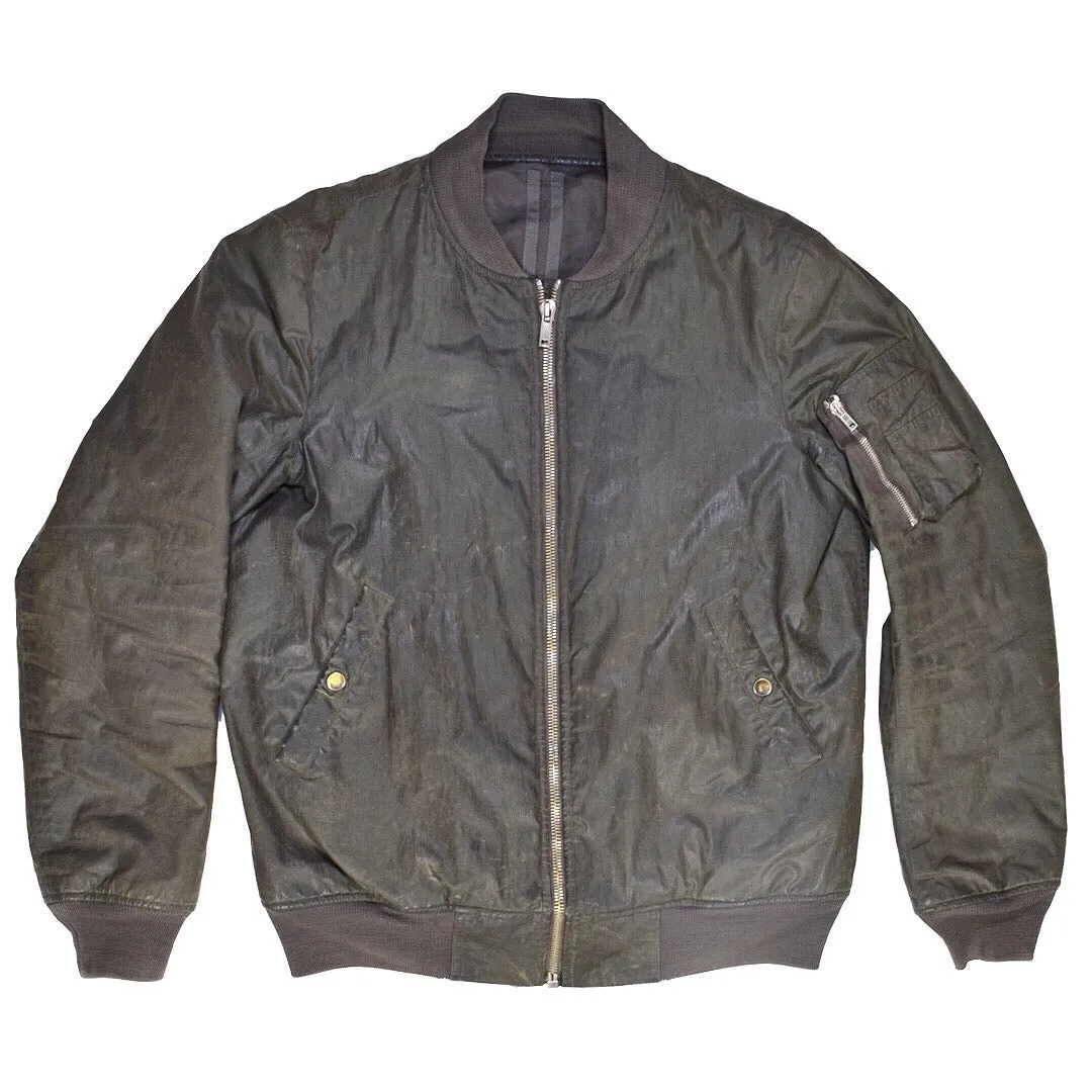 INQUIRE Rick Owens Wax coated bomber A/W2010 Medium