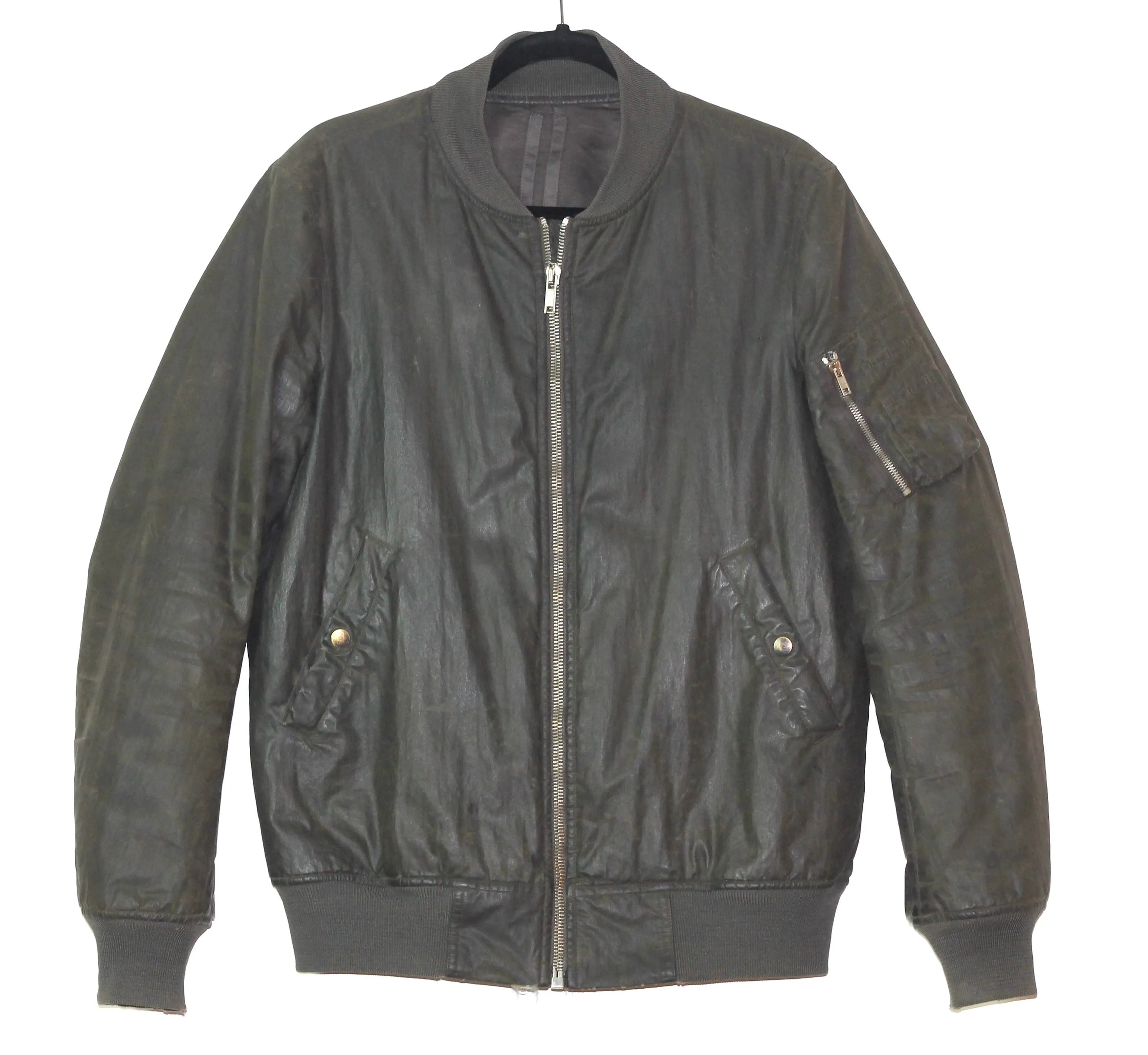 INQUIRE Rick Owens Wax coated bomber A/W2010 Medium