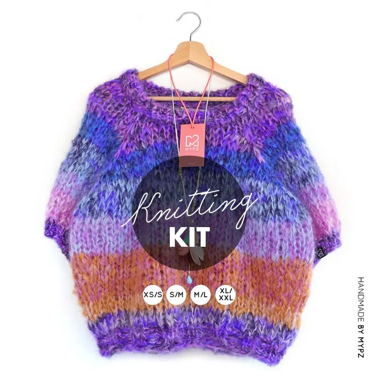 Knitting Kit – Chunky top-down raglan sweater Jeans No.15 (ENG-NL)