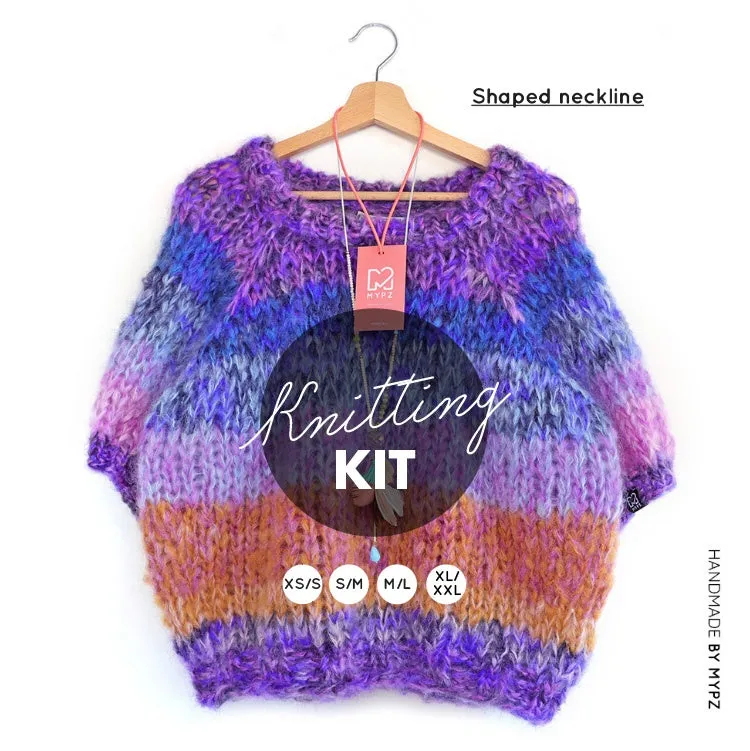 Knitting Kit – Chunky top-down raglan sweater Jeans No.15 (ENG-NL)