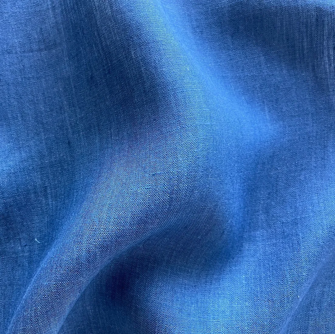 Light-Weight Bright Indigo Linen (Made in Poland)