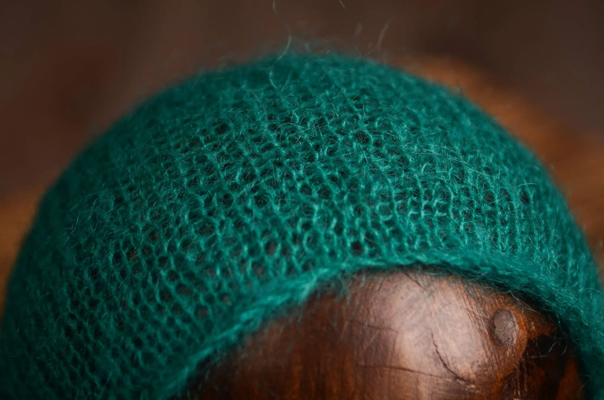 Mohair Bonnet - Peacock Green