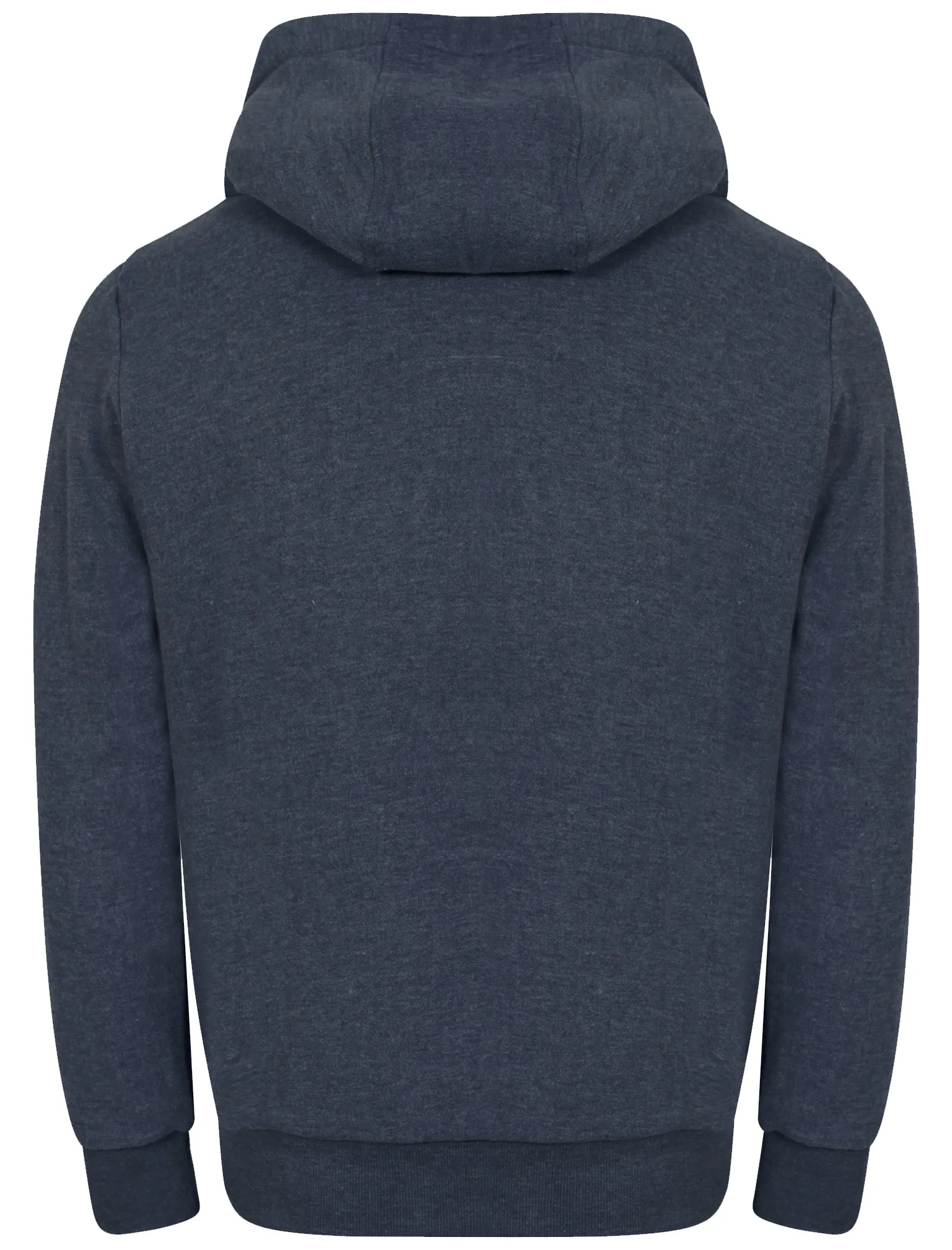 Mount Wellwood Borg Lined Hoodie in Mood Indigo Marl - Tokyo Laundry