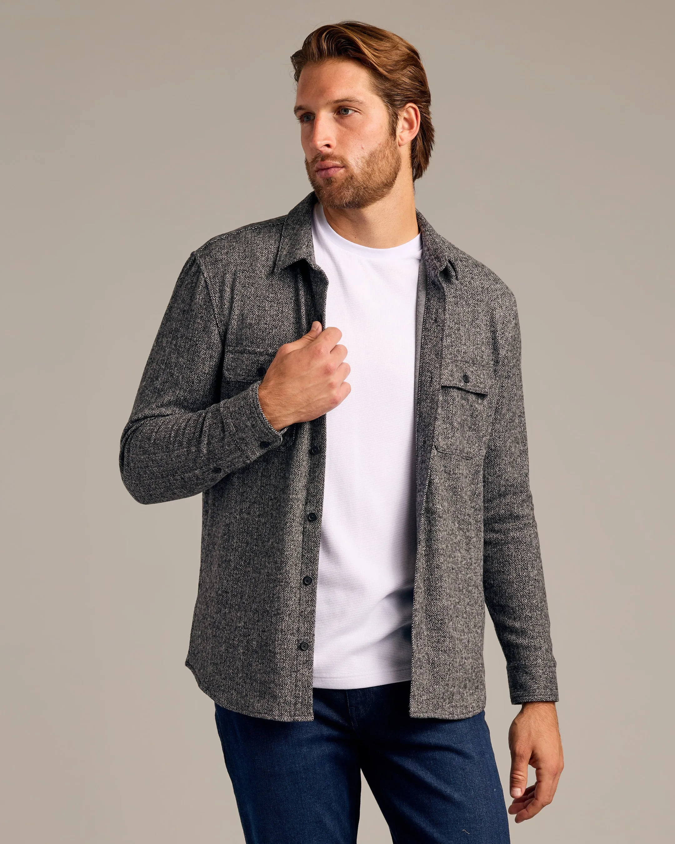 Neutral Navy Shirt Jacket 3-Pack