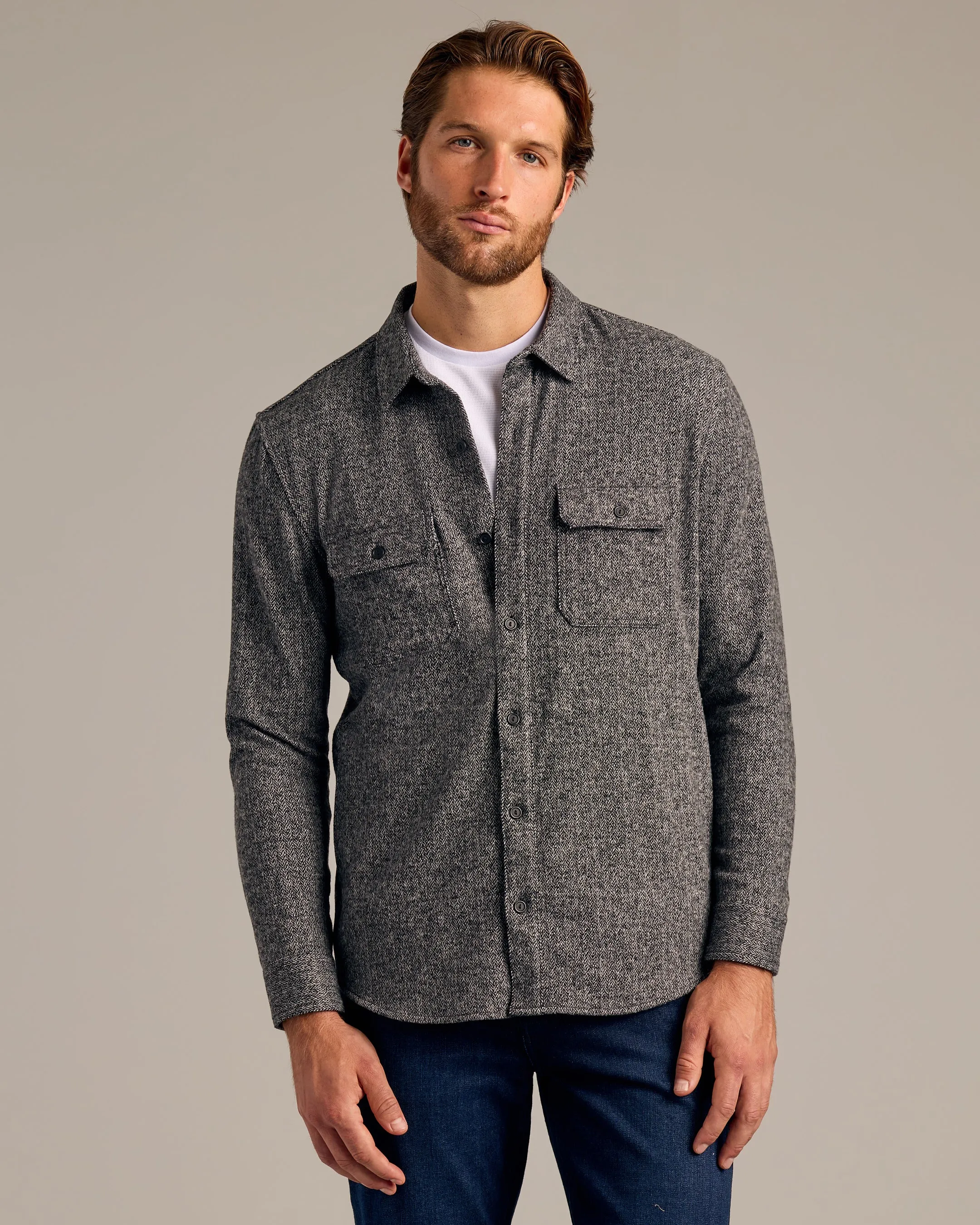 Neutral Navy Shirt Jacket 3-Pack