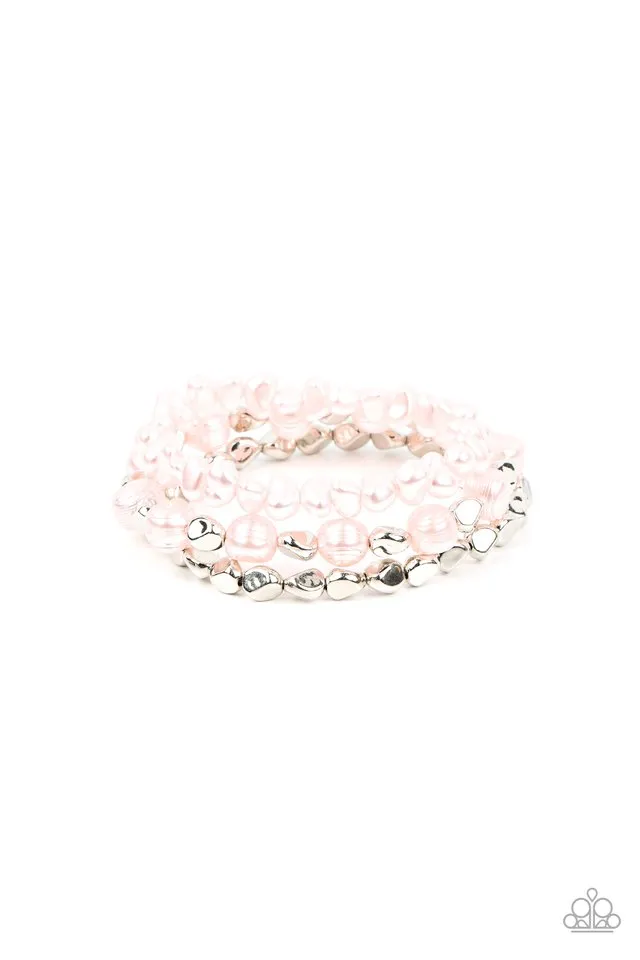 Paparazzi Bracelet ~ Shoreside Soiree - Pink