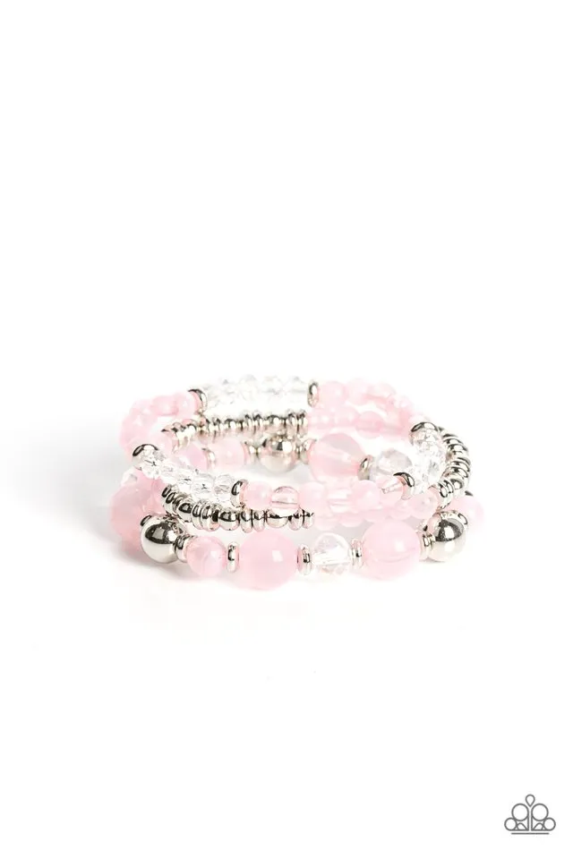 Paparazzi Bracelet ~ Shoreside Stroll - Pink