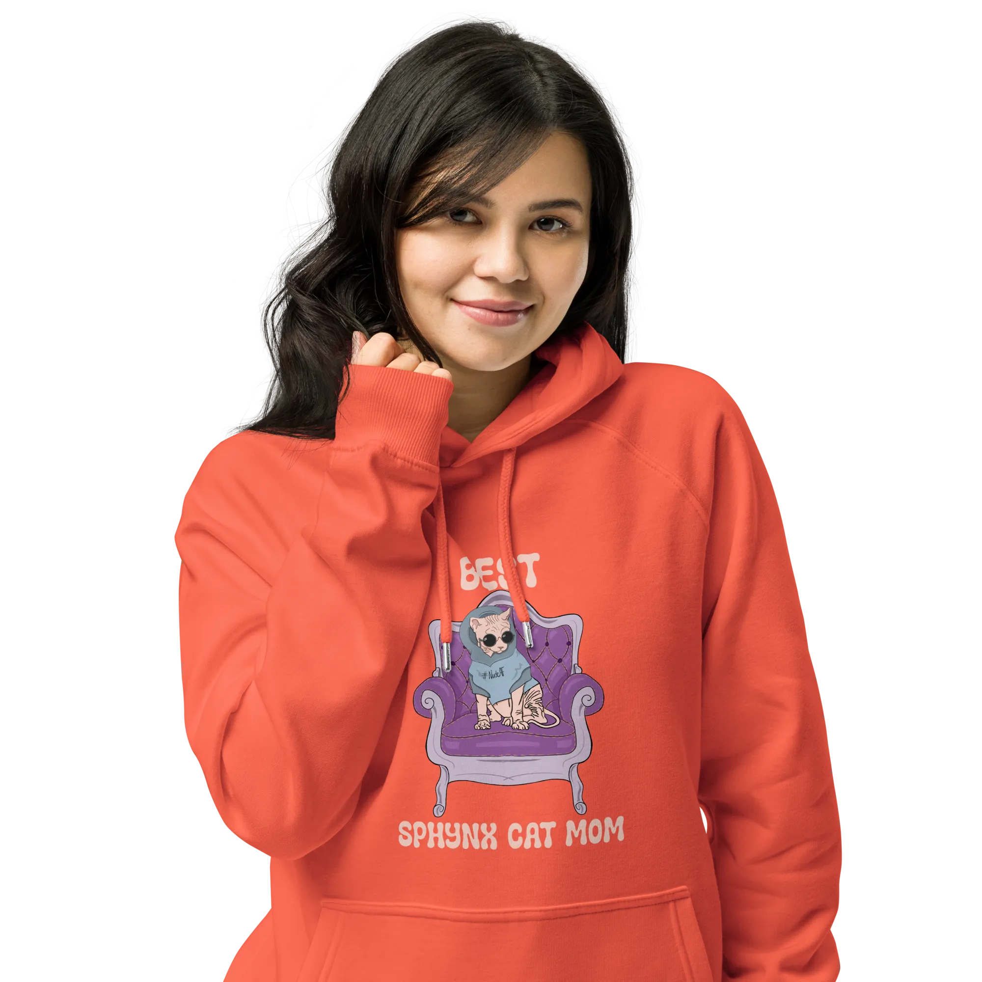 "BEST SPHYNX CAT MOM" UNISEX ECO HOODIE