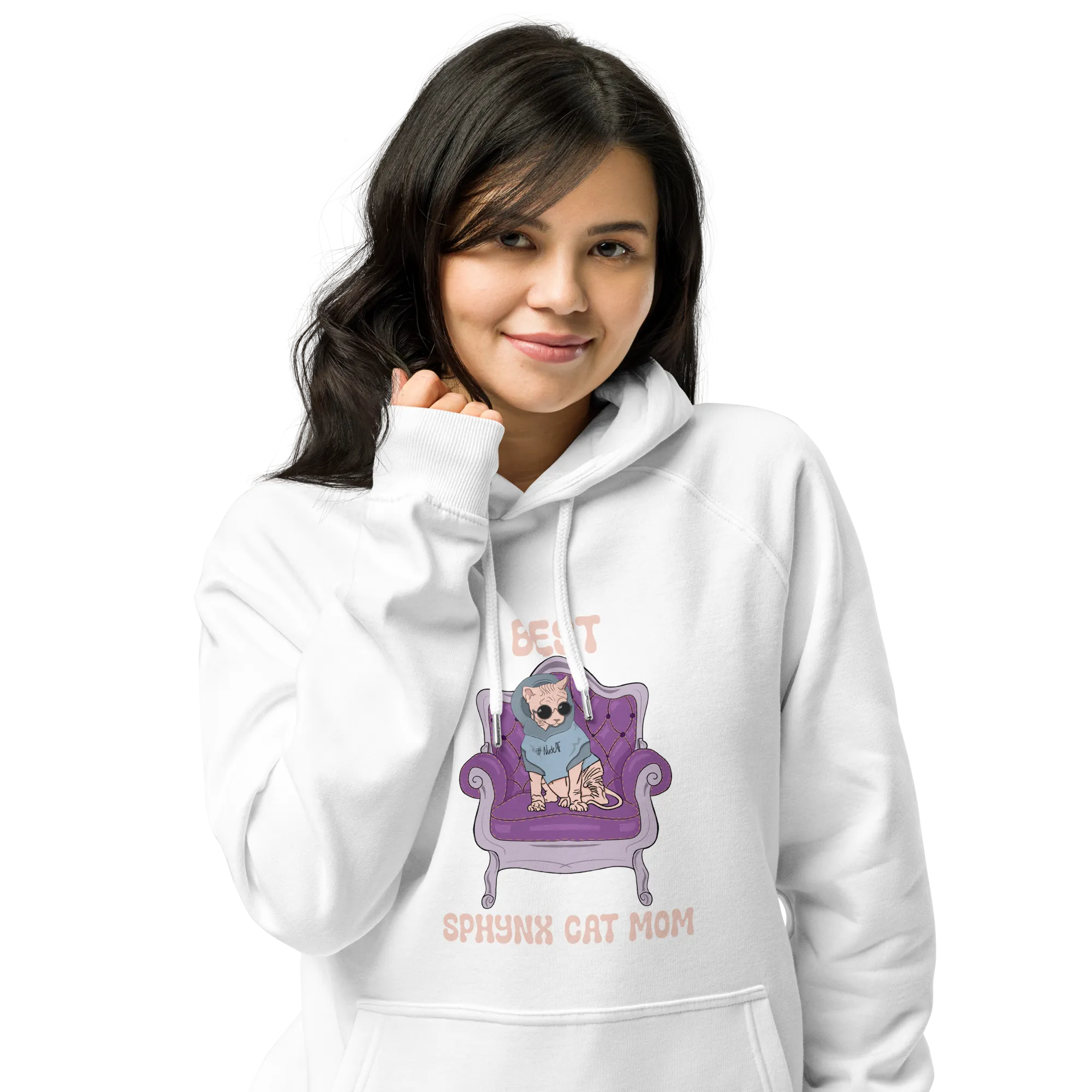 "BEST SPHYNX CAT MOM" UNISEX ECO HOODIE