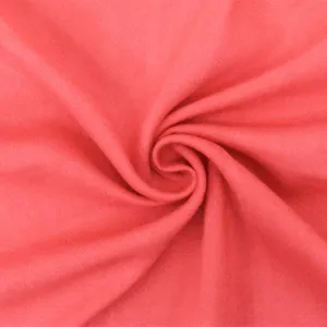 Red Solid Rayon Challis Woven Fabric