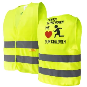 RK Safety Hi Vis Kids Safety Vest - Lime