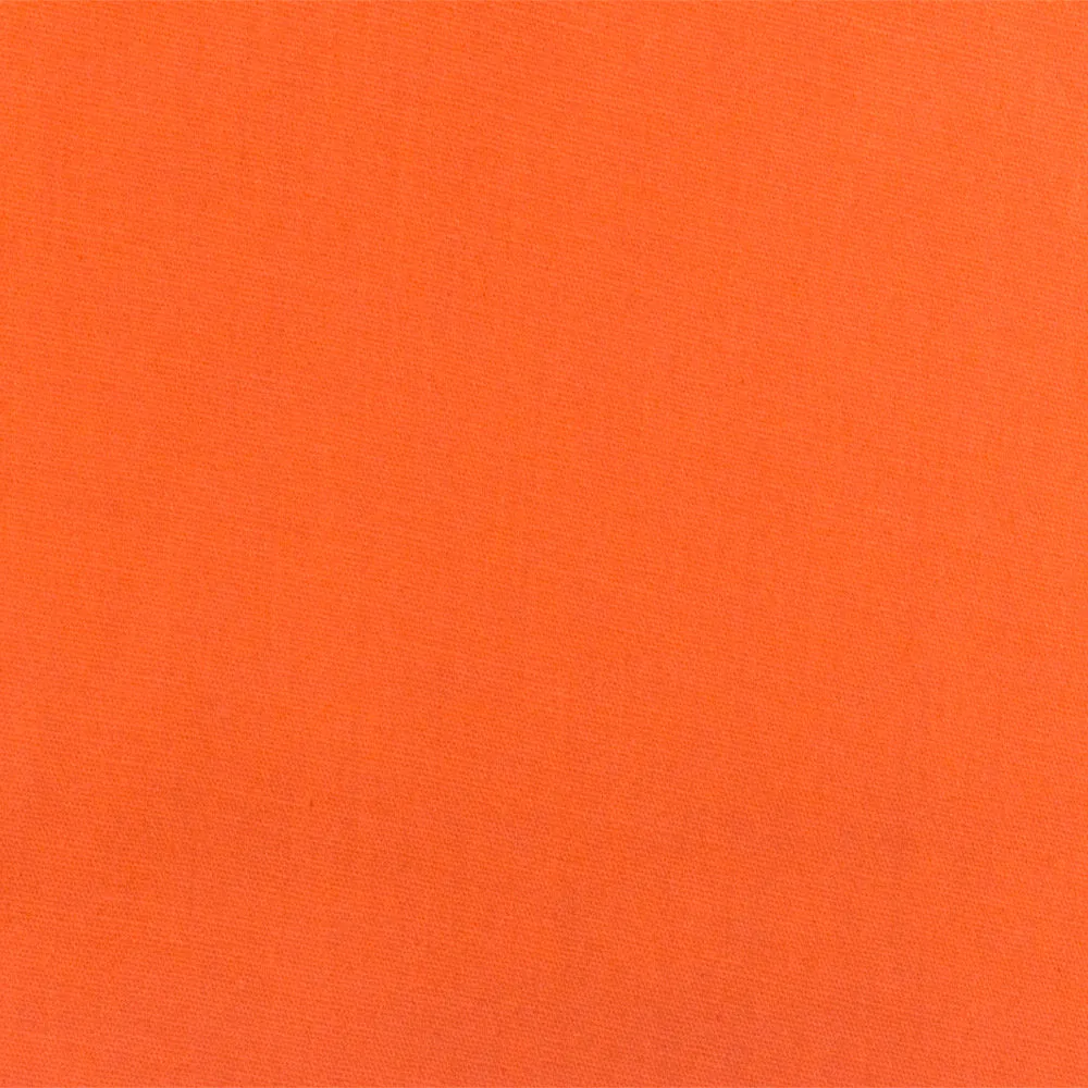 Simple Orange Solid Polyester Broadcloth Woven Fabric