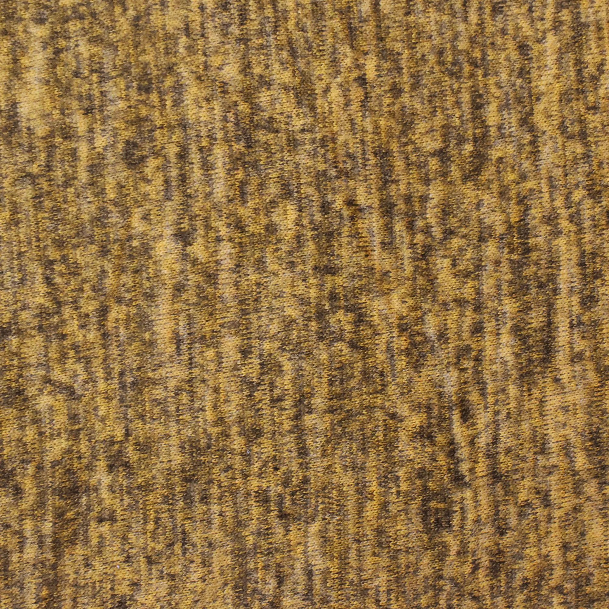 Sunflower Yellow-Tree Brown Slub Texture Brushed Jersey Knit Fabric