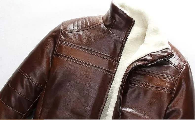 Winter Jacket, Men's Leather Jacket, Slim Fit