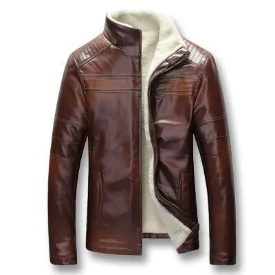 Winter Jacket, Men's Leather Jacket, Slim Fit