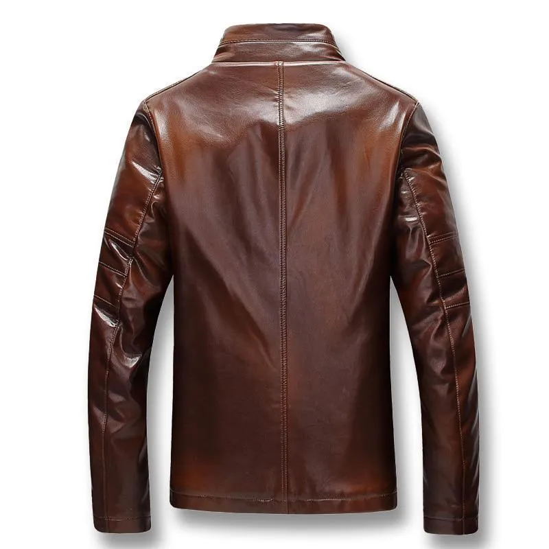 Winter Jacket, Men's Leather Jacket, Slim Fit