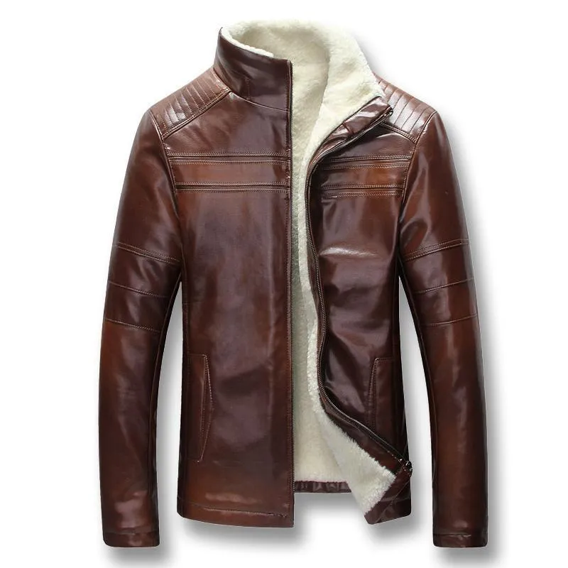 Winter Jacket, Men's Leather Jacket, Slim Fit