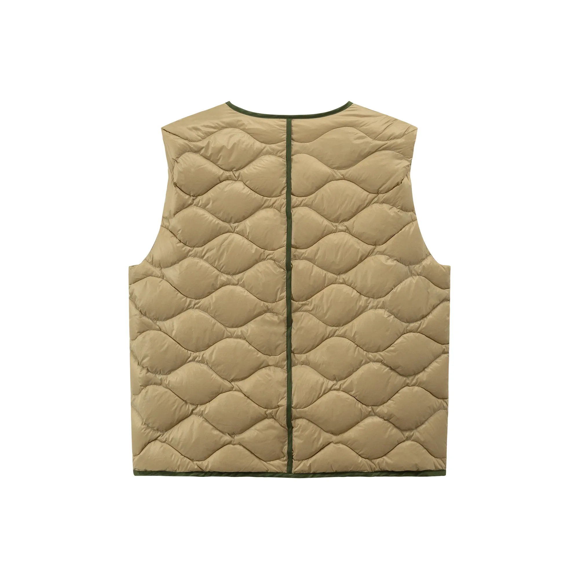 Zip-Up Wave Down Padding Vest